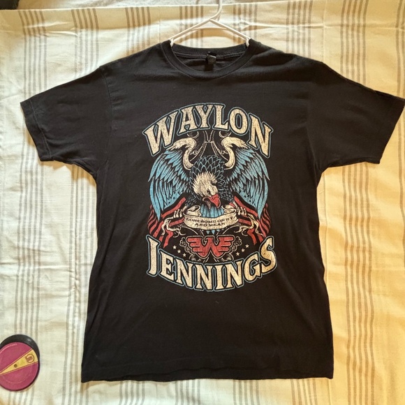 Waylon Jennings Men's Large Tee - Picture 1 of 4